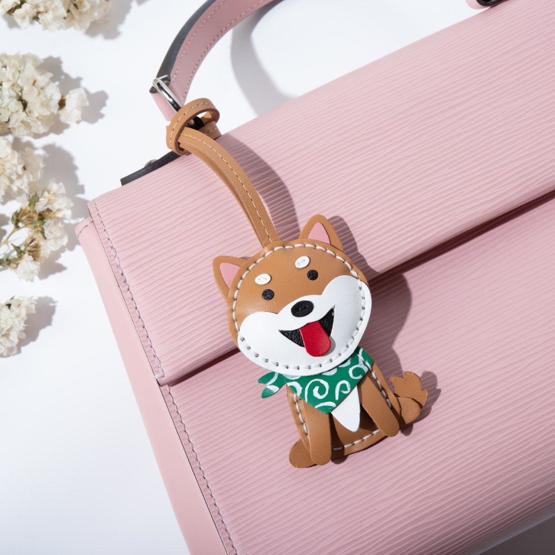 Shiba Inu Handbag Charms Handcrafted