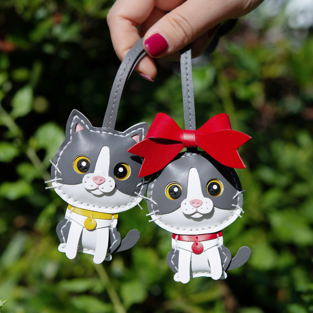 Luck Cat Handbag Charms Handcrafted