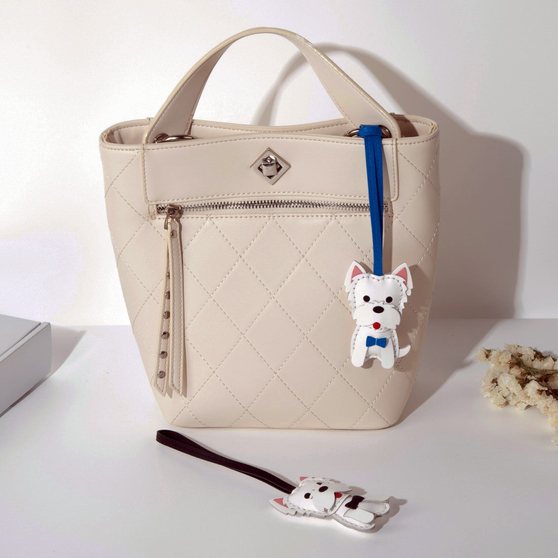 West Highland Terrier Dog Handbag Charms Handcrafted