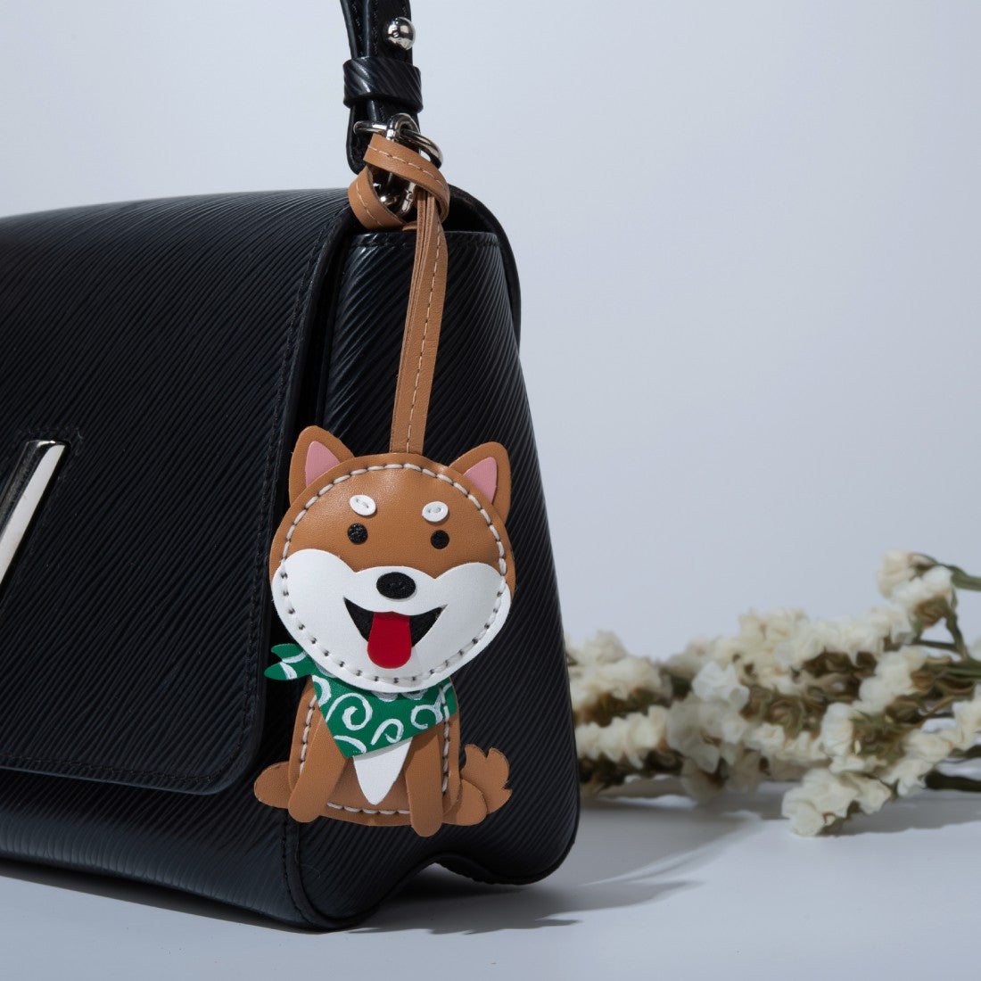 Shiba Inu Handbag Charms Handcrafted