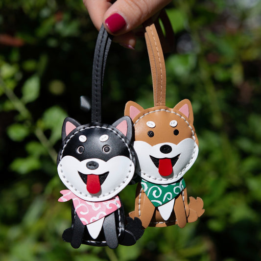 Shiba Inu Handbag Charms Handcrafted